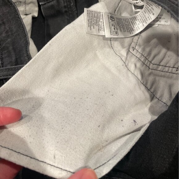 Levi's 445 Men's Sz 32 Black Athletic Fit Jean Short 10"L Denim Stretch Jorts - Picture 11 of 14